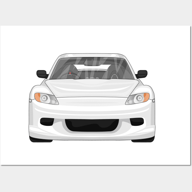 RX8 WHITE Wall Art by VENZ0LIC